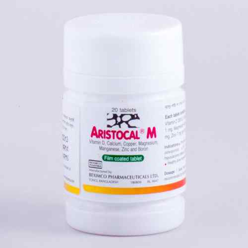 Tab. Aristocal M  250 mcg + 600 m