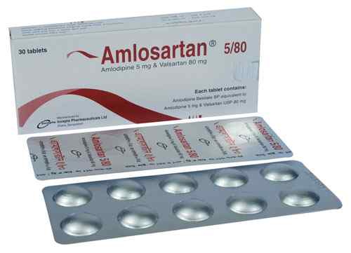 Tab. Amlosartan 5 + 80 mg