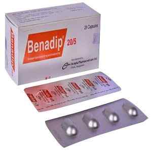 Cap.                     Benadip 5 + 20 mg