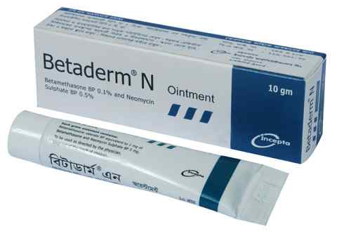  Ointment Betaderm N 100 mg + 500 mg