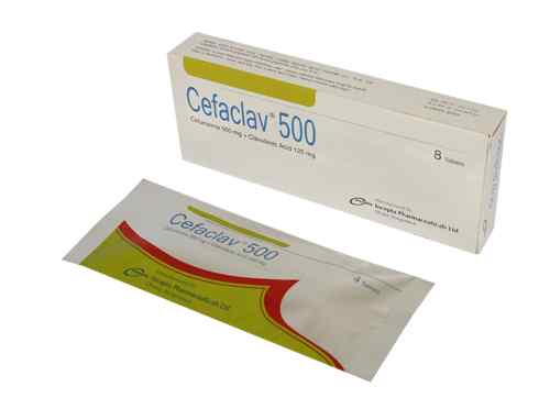Tab. Cefaclav 500 mg + 125 mg