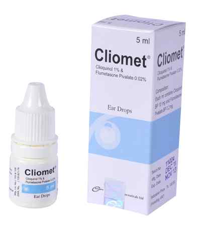 Ear Drop Cliomet 1 gm + .02 gm/1