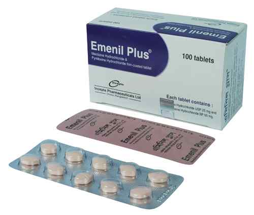 Tab. Emenil Plus 25 mg + 50 mg