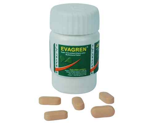 Tab. Evagren 200 mg + 1 mg +