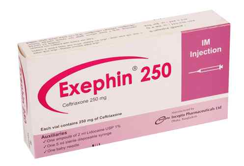 Inj. Exephin 250 mg / vial