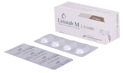 Tab. Linatab M 2.5 mg + 1000 m