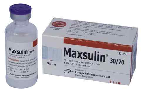 Inj. Maxsulin 30/70 100 IU / ml