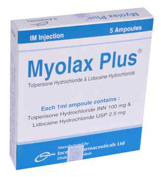 Inj. Myolax Plus 2.5 mg + 100 mg
