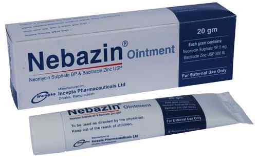  Ointment Nebazin 500 IU + 5 mg/g