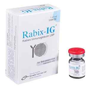 Vaccine Rabix-IG Injection 1000 IU/5 ml