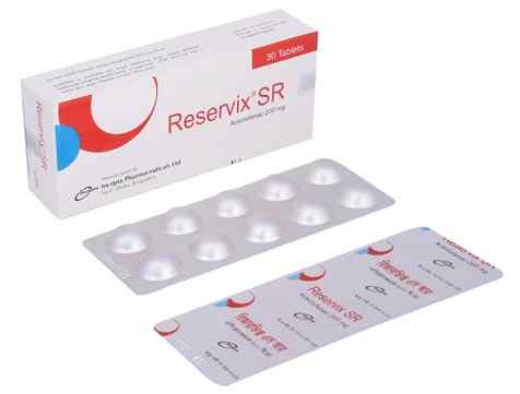 Tab. Reservix SR 200 mg