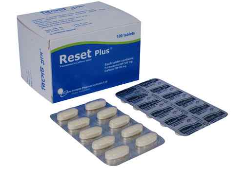 Tab. Reset Plus 65 mg + 500 mg