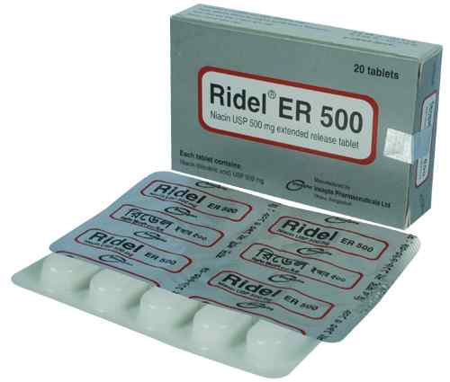 Tab. Ridel  ER 500 mg