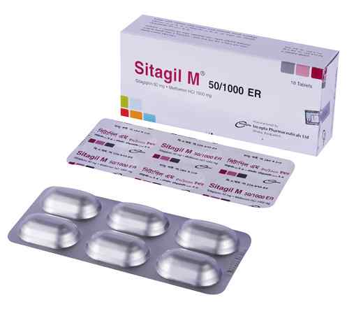 Tab. Sitagil M 1000 mg + 50 mg