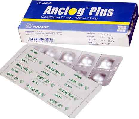 Tab. Anclog Plus 75 mg + 75 mg