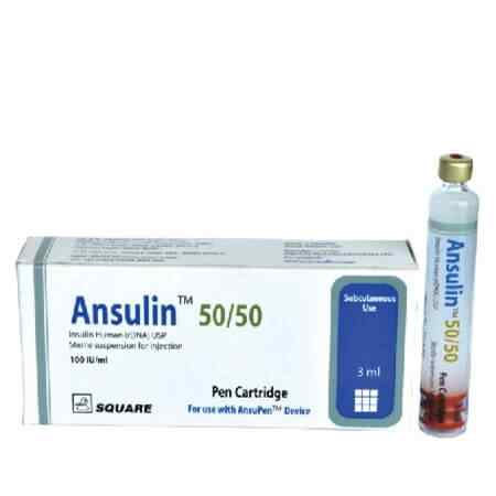 Inj. Ansulin 50/50 100 IU / ml