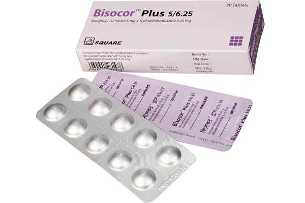 Tab. Bisocor Plus 5 mg + 6.25 mg