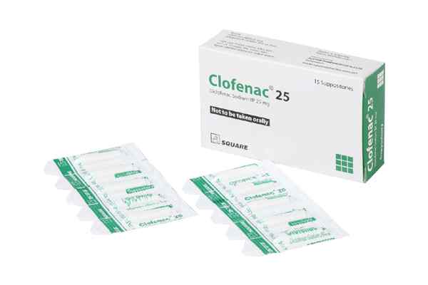 Supp. Clofenac 25 mg