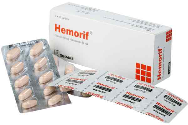 Tab. Hemorif 450 mg + 50 mg