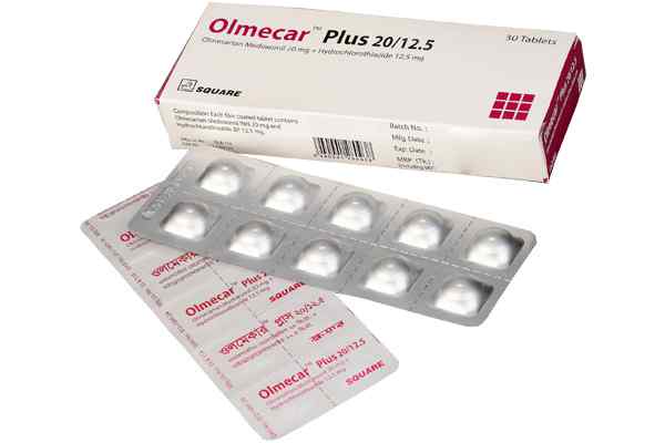 Tab. Olmecar Plus  12.5 mg + 20 mg