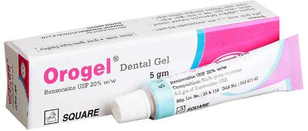 Dental Gel                                                             Orogel 20 % w/w