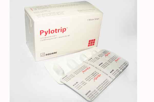 Cap.                     Pylotrip 30 mg + 500 mg 