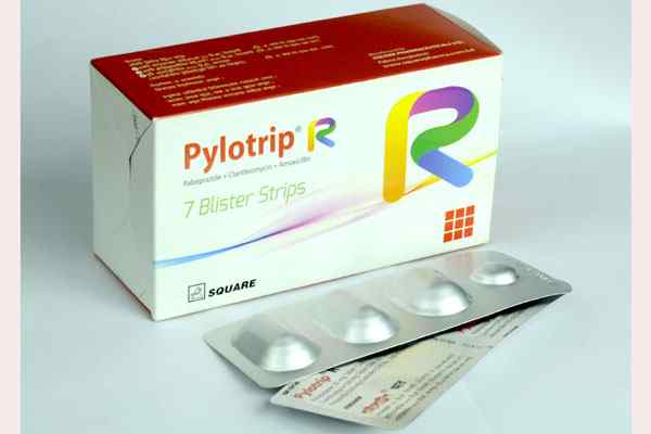 Cap.                     Pylotrip R 20 mg + 500 mg 
