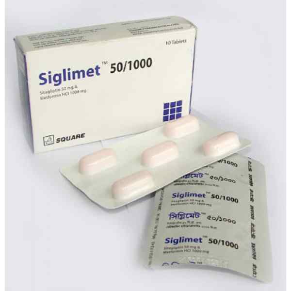 Tab. Siglimet 50/1000 1000 mg + 50 mg