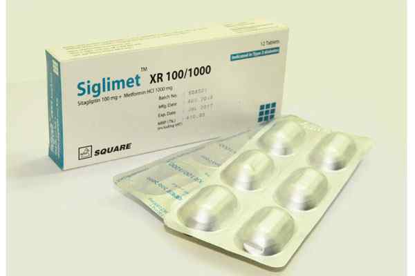 Tab. Siglimet XR  1000 mg + 100 m