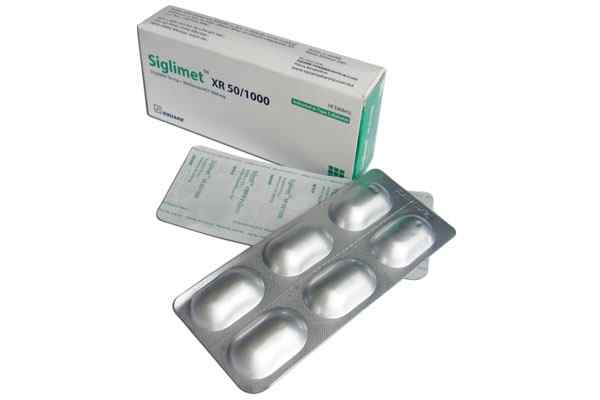 Tab. Siglimet XR 1000 mg + 50 mg
