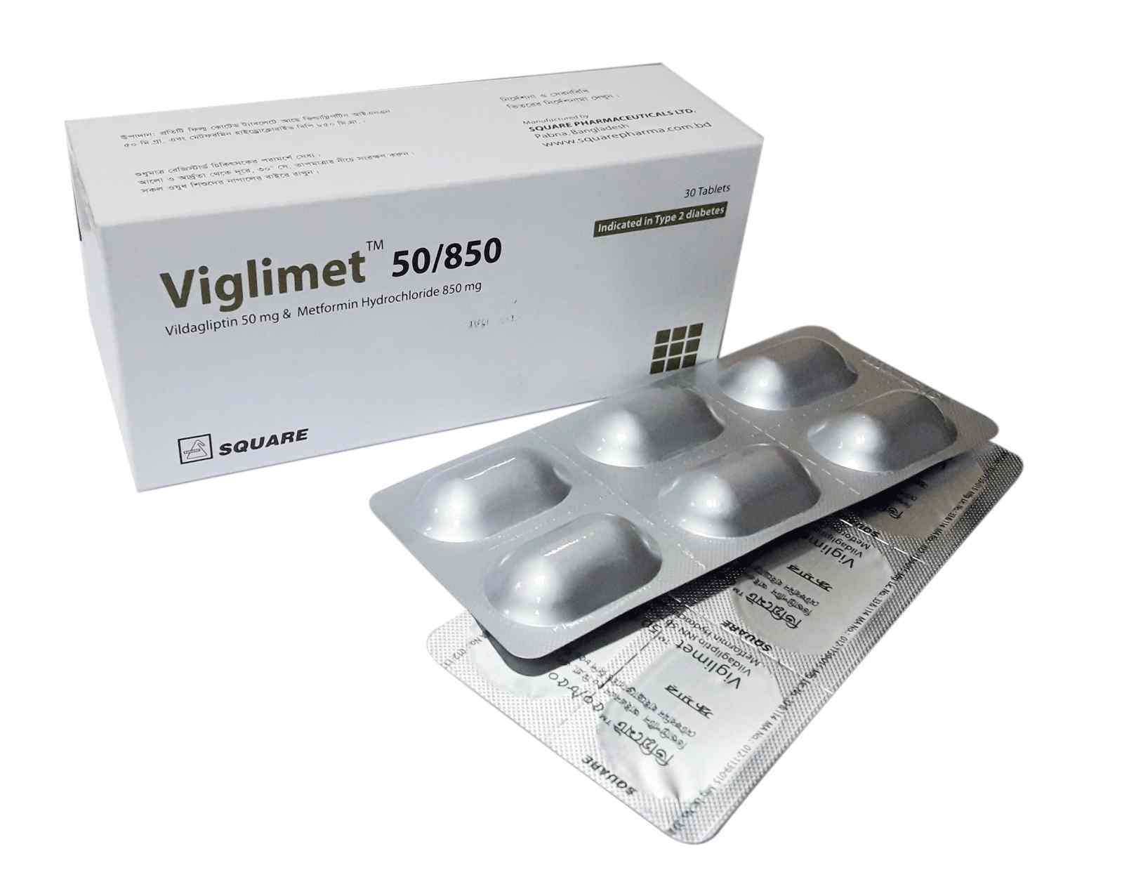 Tab. Viglimet 50/850 850 mg + 50 mg