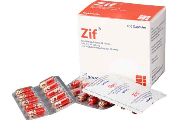 Cap.                     Zif 150 mg + 500 mc