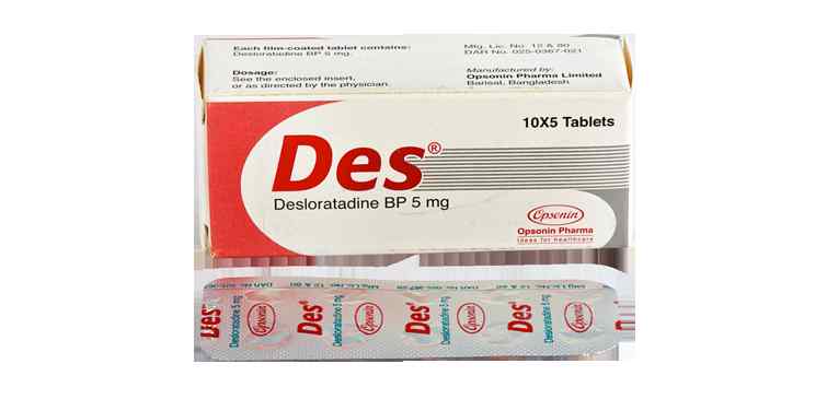 Tab. Des 5 mg