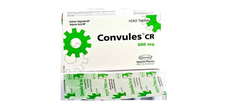Tab. Convules  CR  500 500 mg