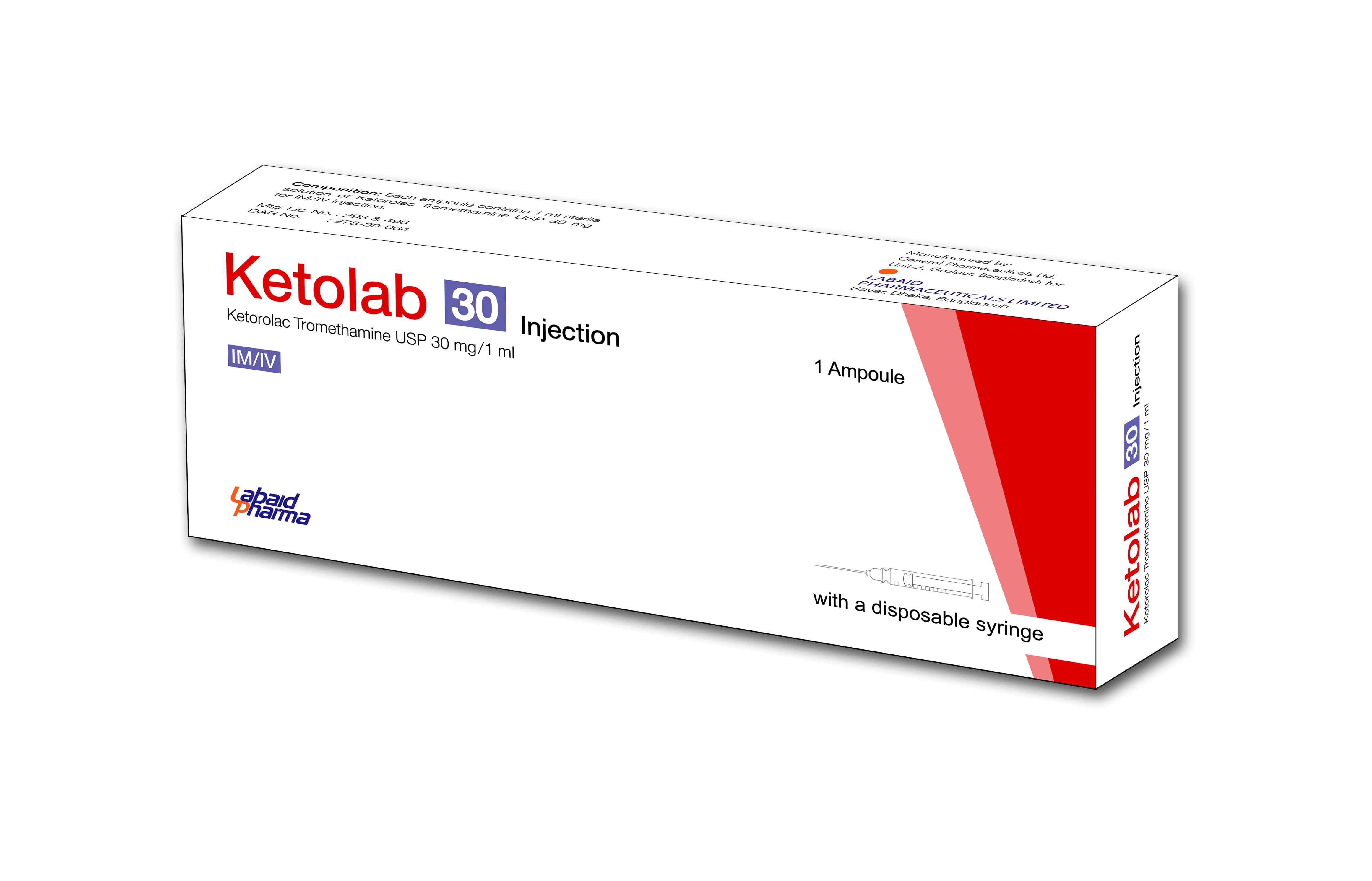 Inj. Ketolab 30 30 mg / ml