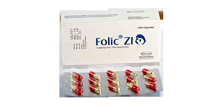  Capsule Folic ZI TR 308 mg + 350 mc