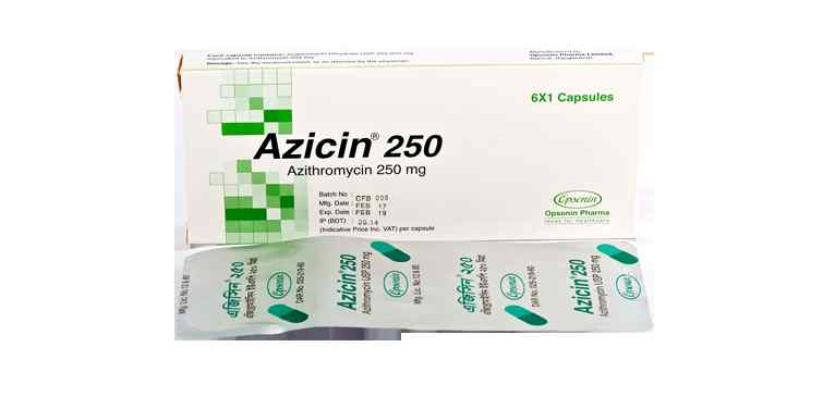 Cap.                     Azicin 250 mg