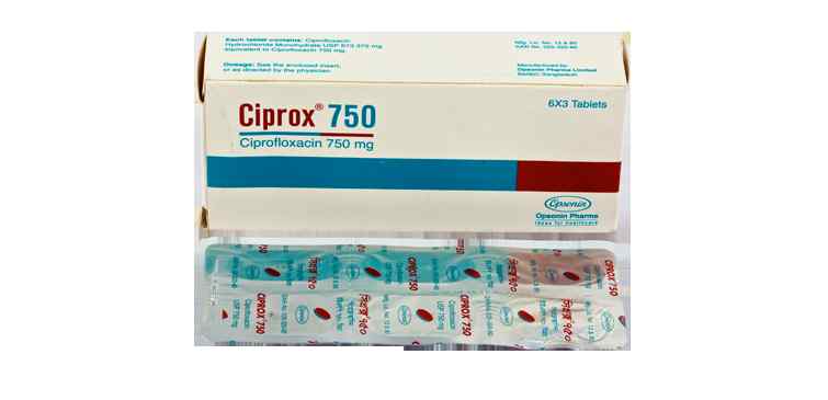 Tab. Ciprox     750 mg