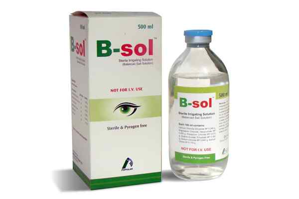 ocular irrigation fluid   B-SOL 500 ml