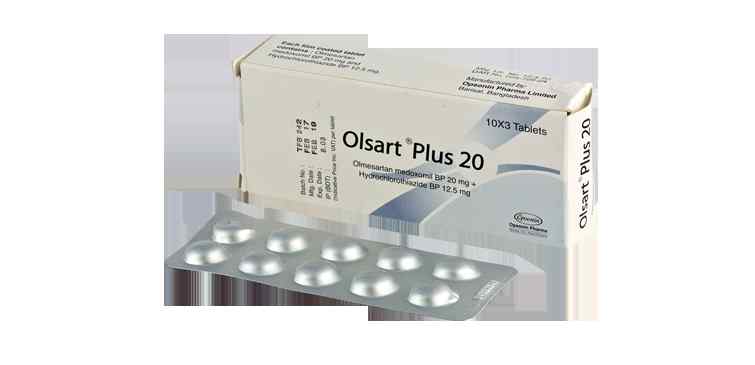 Tab. Olsart Plus 5 mg + 20 mg