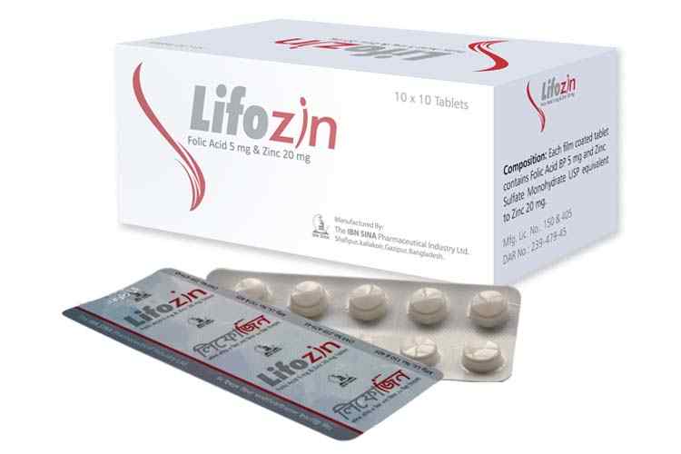 Tab. Lifozin 5 mg + 20 mg
