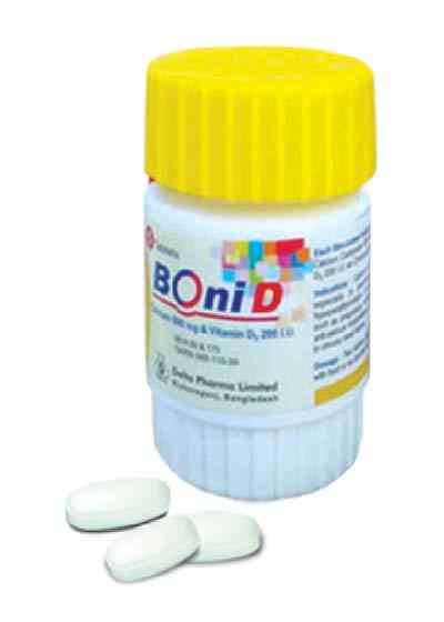 Tab. Bon D 500 mg + 200 IU
