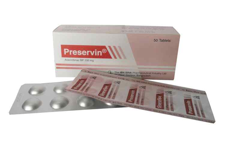 Tab. Preservin 100 mg