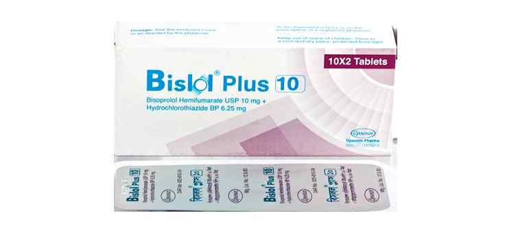 Tab. Bislol Plus 10 mg + 6.25 mg