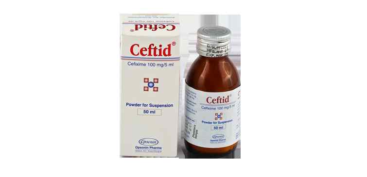 Susp.                                                   Ceftid 100 mg / 5 ml