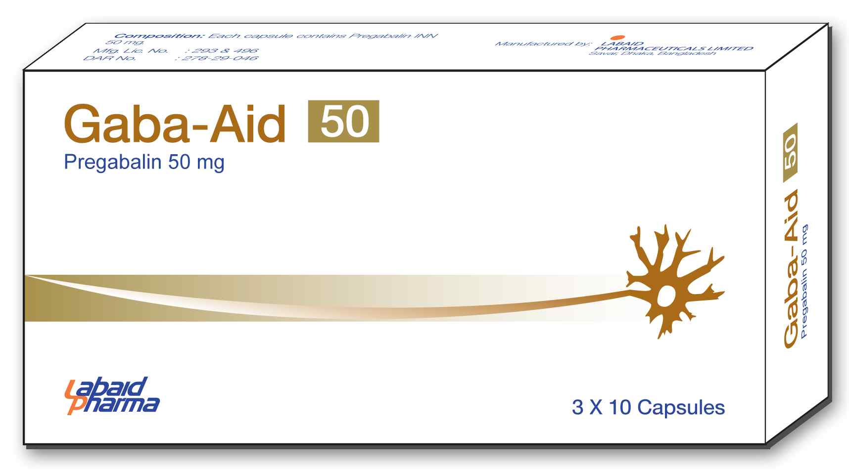  Capsule Gaba-Aid 50 50 mg