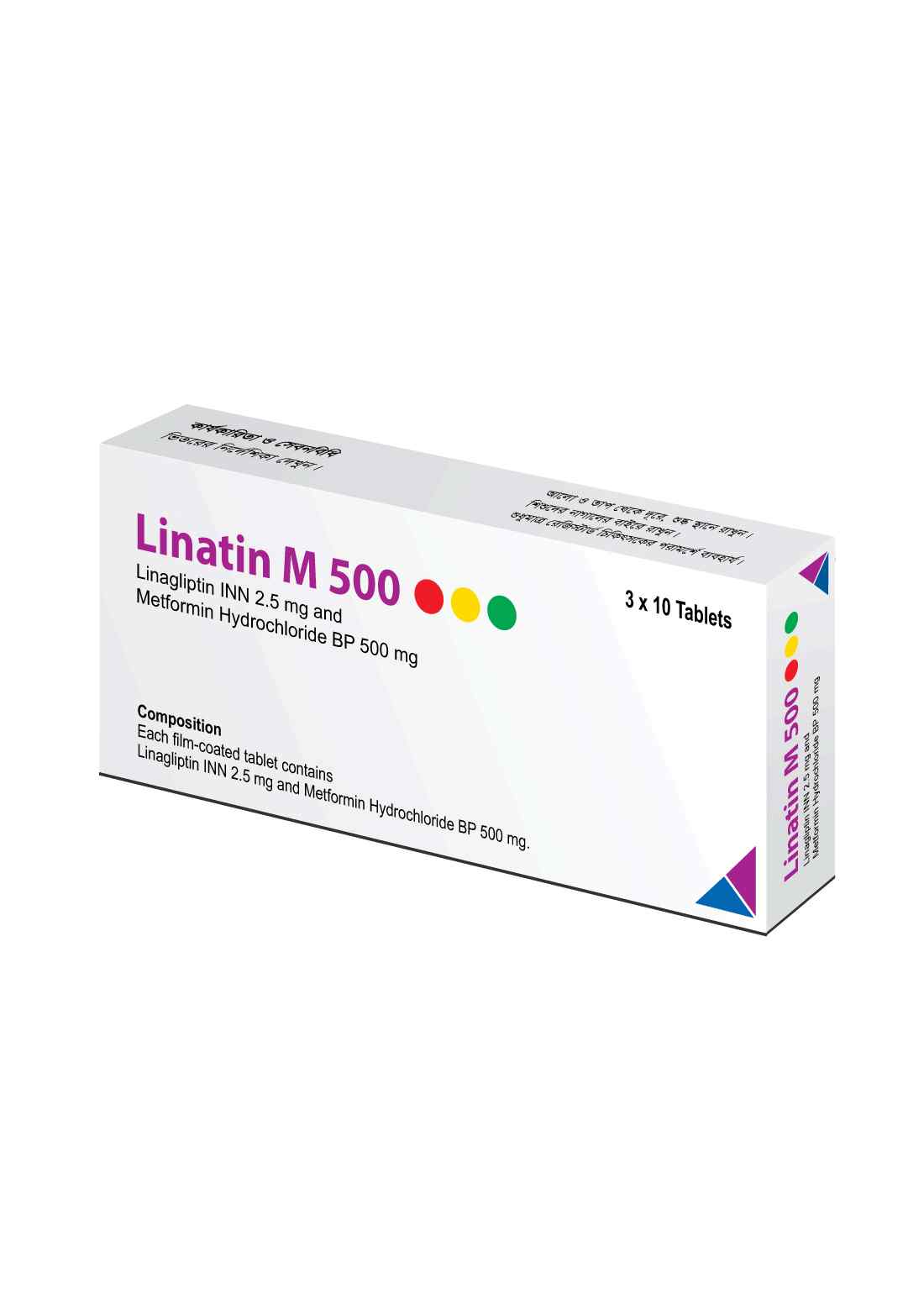 Tab. Linatin M 2.5 mg + 500 mg