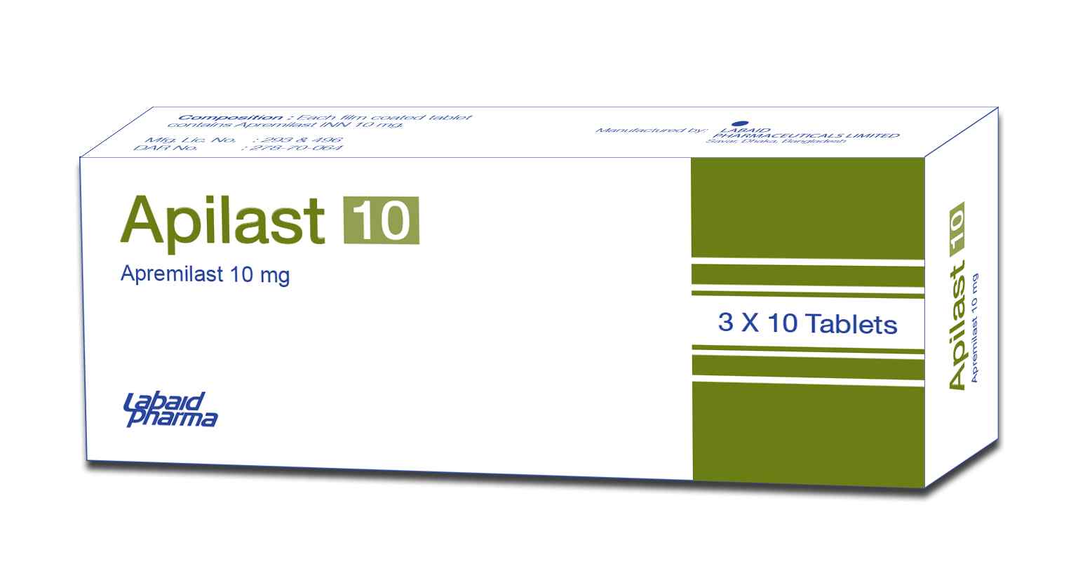 Tab. Apilast 10 mg