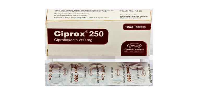 Tab. Ciprox     250 mg