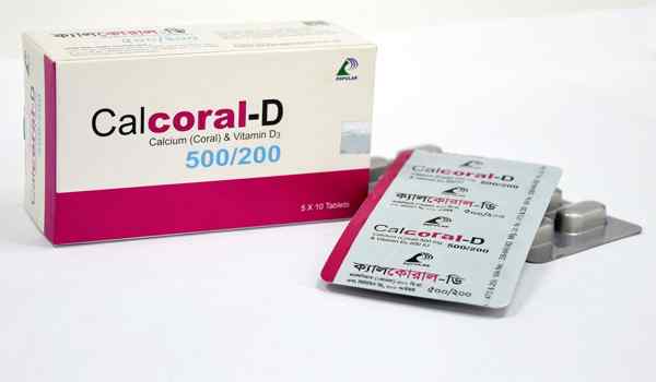 Tab. Calcoral-D 500 mg + 200 IU